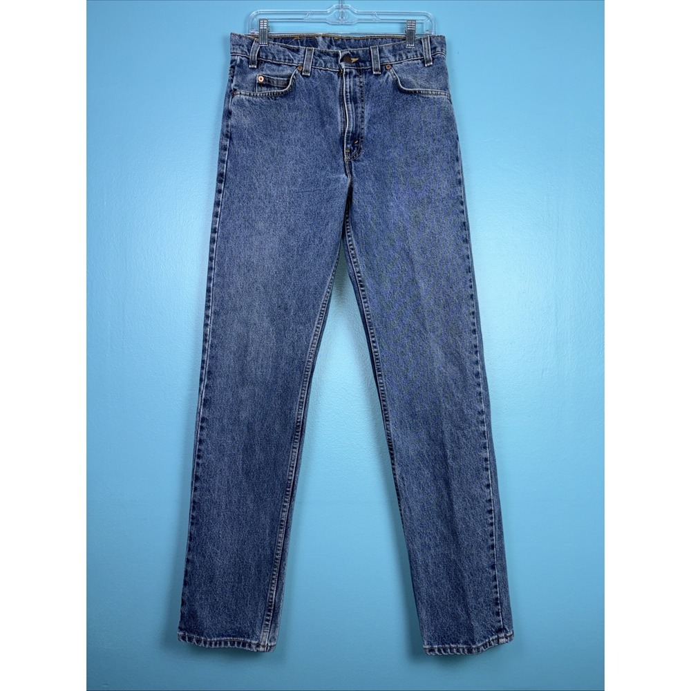 Levi's 505 Made In USA 33x34 Jean Blue 1996 Paper Tag